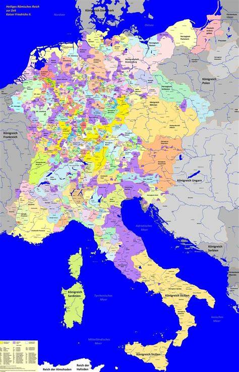 Explore the History of the Holy Roman Empire in 1250