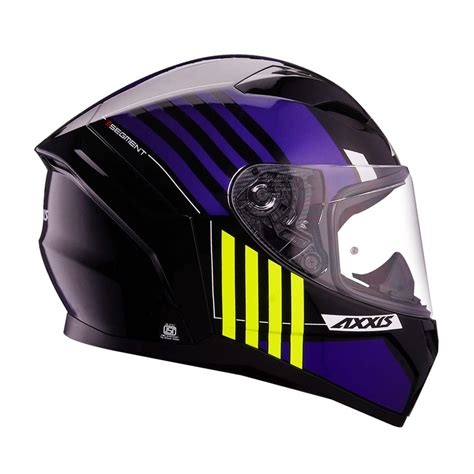 Axxis Segment Giga Gloss Black Blue Neon Helmet – Destination Moto
