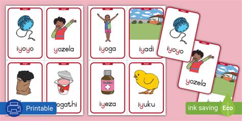 Ibanga R Izandi: Unobumba Y Flashcards (teacher made)