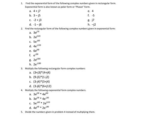 Image result for Express Complex Numbers in Exponential Form