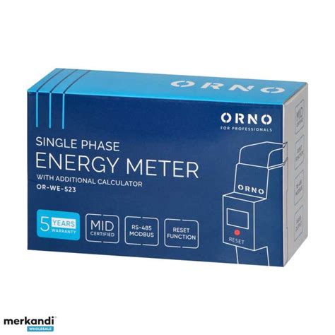 Single-phase electricity consumption meter. 80A. MID. RS485. Additional ...