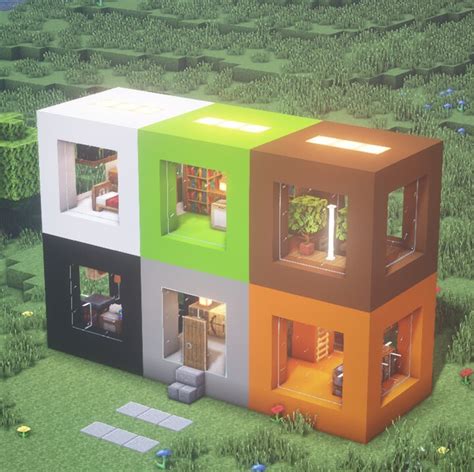 Image result for Cubey House Tutorial Minecraft