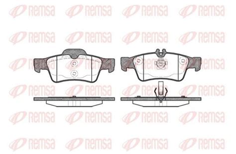 Mercedes E Class 212 - Rear Brake Pad Set - KR 0991.00 - Remsa ...
