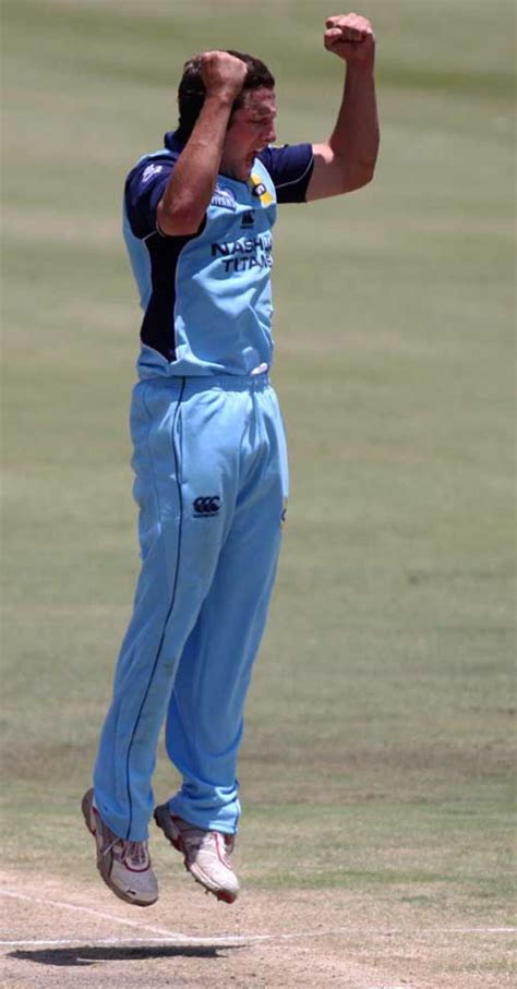 Roelof van der Merwe celebrates one of his four wickets | ESPNcricinfo.com