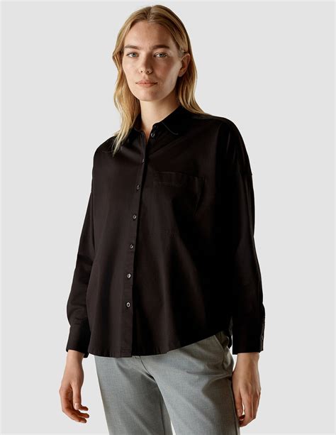 Women Oversized Shirt Black | SHAPING NEW TOMORROW