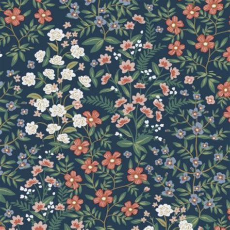 Rifle Paper Co. Secret Garden Floral Removable Wallpaper Design Double roll
