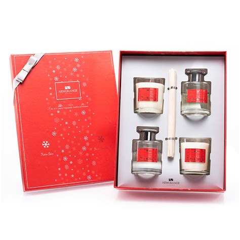 Newgrange Living Luxury Candle & Diffuser set 4 (Festive Spice/Frosted ...