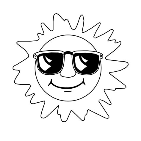 Free Printable Sun Coloring Pages for Kids