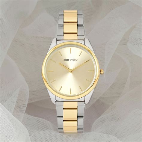 Shop online Dual Tone Metallic Strap Watch by Joker and Witch – Joker ...