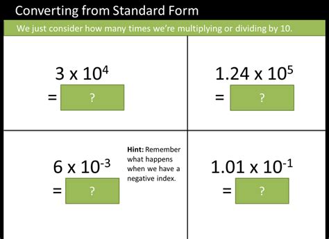 Image result for MathsWatch Answers Standard Form