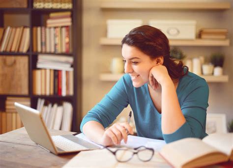 Adult learner studying for an online degree at home