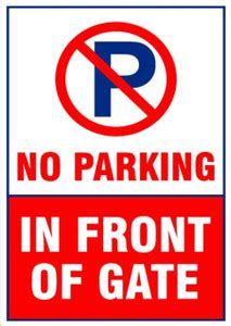 Creative Artist Pvc sign board of no parking Emergency Sign Price in ...