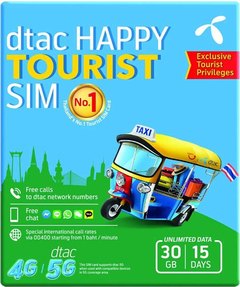 TSIM Thailand SIM Card for Tourist | 30GB Data | 5G Network with ...