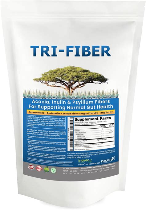 Amazon.com: Daily Fiber Supplement - Soluble Prebiotic Fiber Powder for Gut Health, Whole Food ...