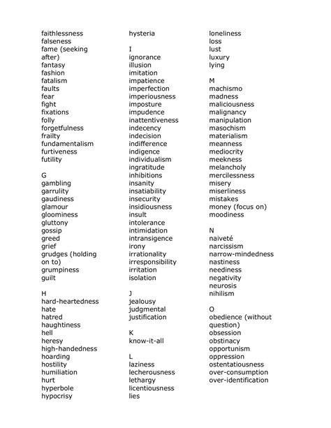 List Of Social Vices at Derrick Waite blog