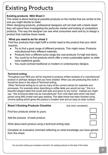 Image result for GCSE Design Technology Coursework Examples