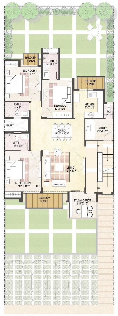 Aman Vilas - Floor Plan of Puri Amanvilas sector 89, faridabad