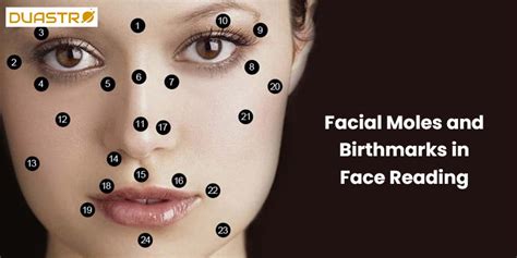 Facial Moles and Birthmarks in Face Reading - Destiny Symbols