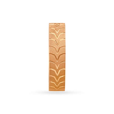 Symmetrically Carved Gold Finger Ring For Men