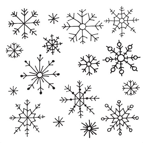 Snowflake Simple Drawing