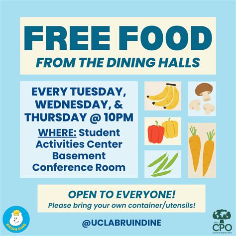 Free Food from the UCLA Dining Halls
