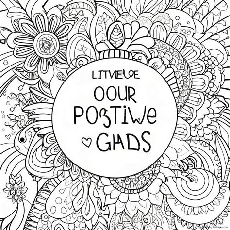 Positive Quotes Coloring Pages 的图像结果