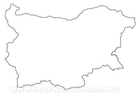 Map Of Bulgaria Outline