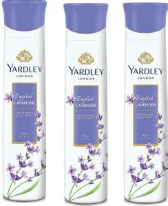 Yardley London English Lavender 150ML Each (Pack of 3) Body Spray - For ...