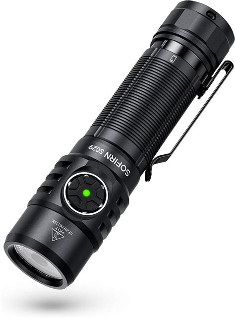 Sofirn SC29 LED Torch Rechargeable 3000 Lumen Torches LED Super Bright with 6 Modes, Portable ...