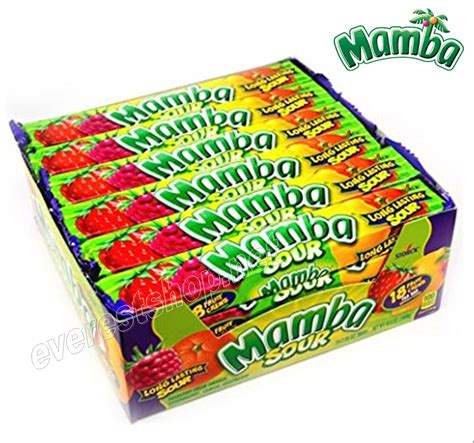 Mamba Fruit Chews Candy * Sour * 24 ct - Everest