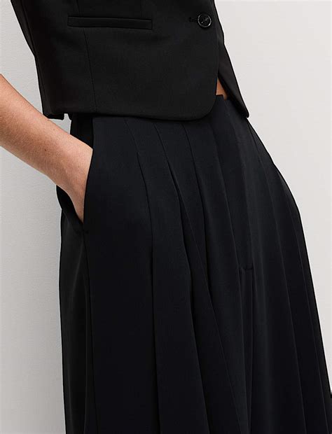 Buy Knife Pleat High Waisted Trousers at Marks & Spencer