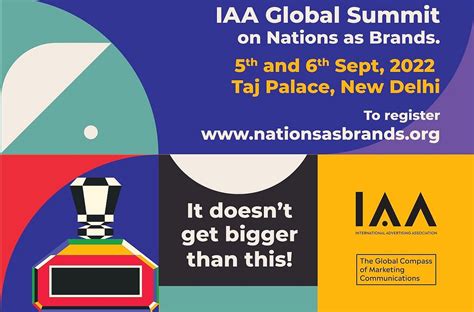IAA to host Global Summit 'Nations As Brands': scheduled for 5th and ...