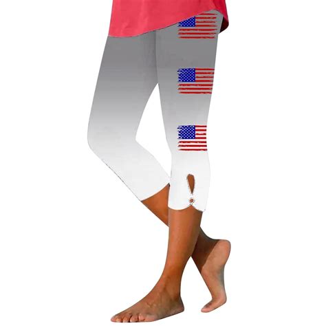 Valueadd Women's Yoga Pants American Flag Leggings 2025 4Th Of July ...