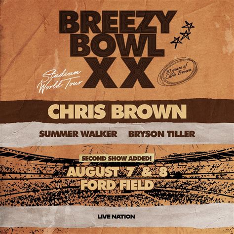 Chris Brown - Breezy Bowl XX - Stadium World Tour | Ford Field