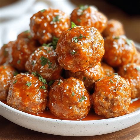 Easy Crock Pot Buffalo Turkey Meatballs Recipe - Delectable Recipe