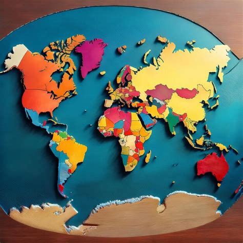 World Map Outline Colorful 的图像结果