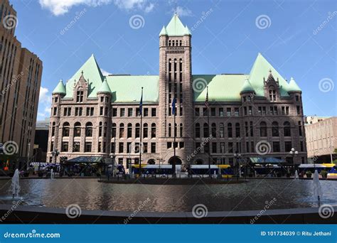Historic City Hall in Minneapolis, Minnesota Editorial Stock Image ...