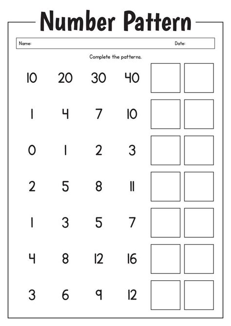 Image result for Patterns for Grade 1 Examples