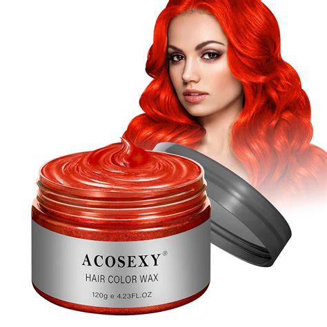 Amazon.com : Red Hair Spray,Temporary Hair Color Wax Dye,Hair Color ...