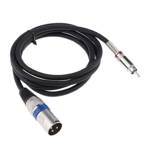 SheOak RCA to XLR Male Cable 150cm, 1 XLRM to 1 RCA/Phono Plug Hi-Fi ...