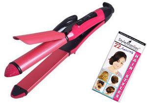 Style Maniac Amazing Hairtsyle Booklet & 2 IN 1 Curler Cum Hair ...