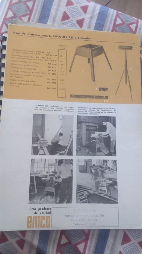 Vendo máquinas de cortar madera EMCO-REX B20 y EMCO SUPER - Compra ...