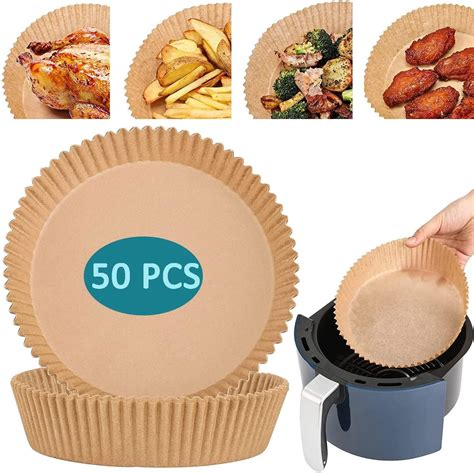 Buy Esbriet Paper Tray Round Air Fryer Oven & Microwave Safe Non-Stick ...