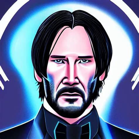 john wick in the tron universe, 4 k, digital art | Stable Diffusion ...