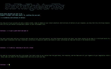 GUI Text Adventure Python 的图像结果
