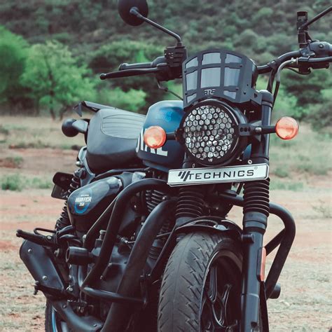 Auto Infinity Metal Visor Compatible With Honda CB350-H’ness|RS (Black ...