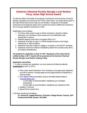 Fillable Online andaone-year(student)membershipinACS Fax Email Print ...