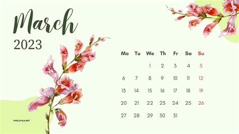 March 2023 Calendar Wallpapers - Top Free March 2023 Calendar ...