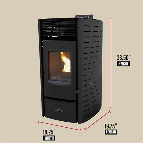 Master Forge 1200-sq ft Pellet Stove with 30-lb Hopper (EPA Approved ...