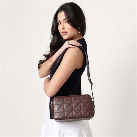 Buy Online Mocha grid sling - fg0006a1mptn1a | Fastrack